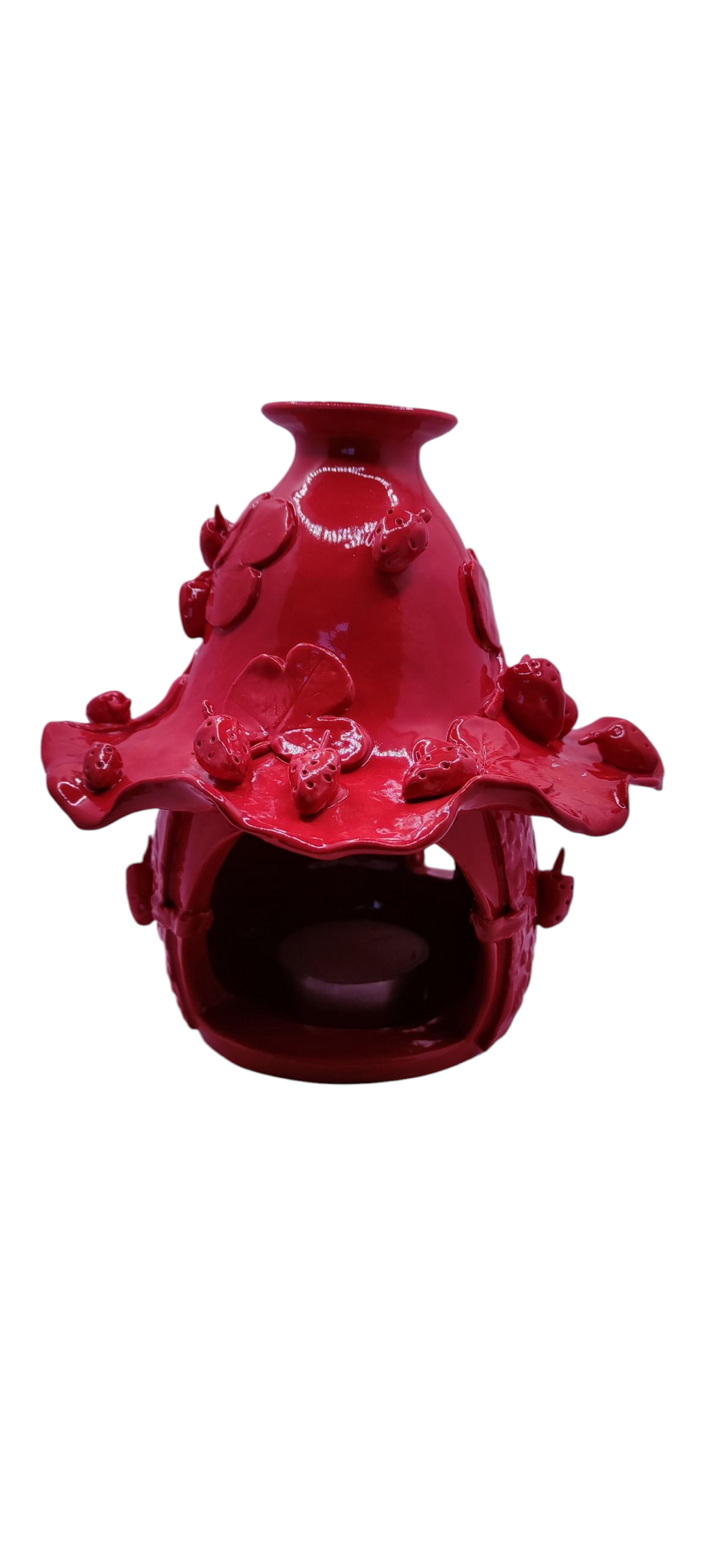 Maisonnette Photophore Fraises : Éclairez votre intérieur avec style